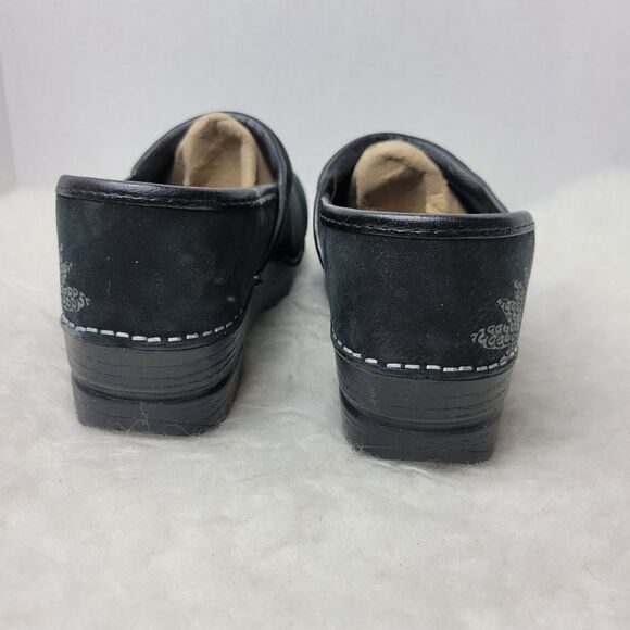 Dansko Professional Metallic Floral Print Nubuck Women's Clogs Shoes Size 6.5 - Picture 4 of 10